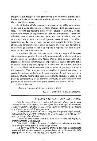 La clinica veterinaria rivista di medicina e chirurgia pratica degli animali domestici