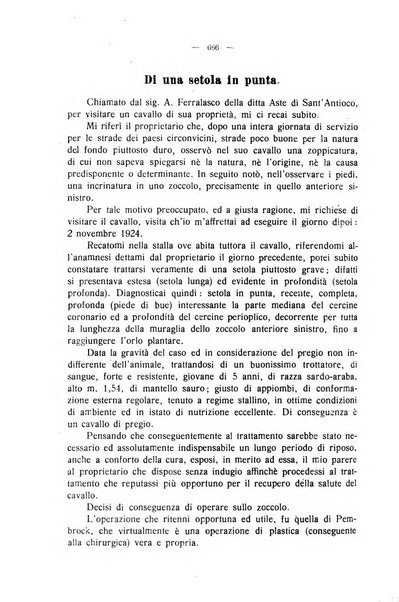 La clinica veterinaria rivista di medicina e chirurgia pratica degli animali domestici