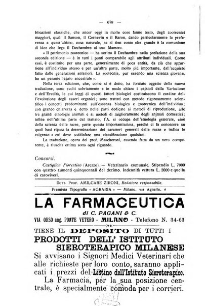 La clinica veterinaria rivista di medicina e chirurgia pratica degli animali domestici