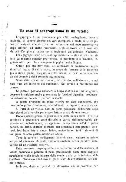 La clinica veterinaria rivista di medicina e chirurgia pratica degli animali domestici