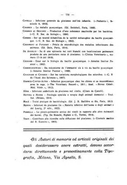 La clinica veterinaria rivista di medicina e chirurgia pratica degli animali domestici