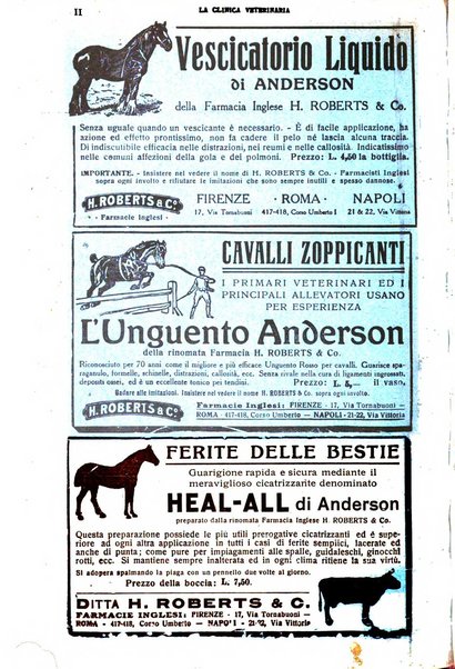 La clinica veterinaria rivista di medicina e chirurgia pratica degli animali domestici