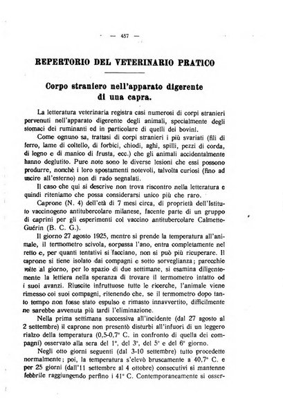 La clinica veterinaria rivista di medicina e chirurgia pratica degli animali domestici