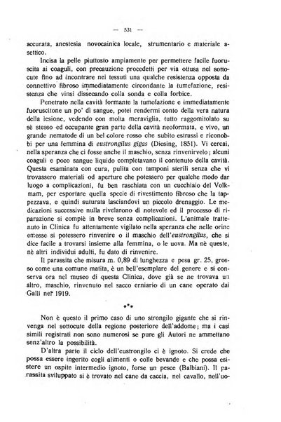 La clinica veterinaria rivista di medicina e chirurgia pratica degli animali domestici