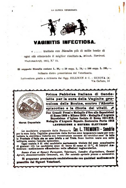 La clinica veterinaria rivista di medicina e chirurgia pratica degli animali domestici