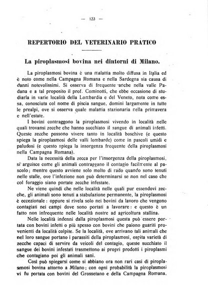 La clinica veterinaria rivista di medicina e chirurgia pratica degli animali domestici