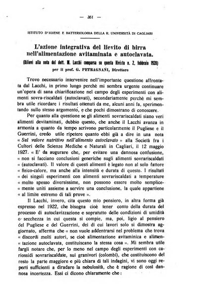 La clinica veterinaria rivista di medicina e chirurgia pratica degli animali domestici