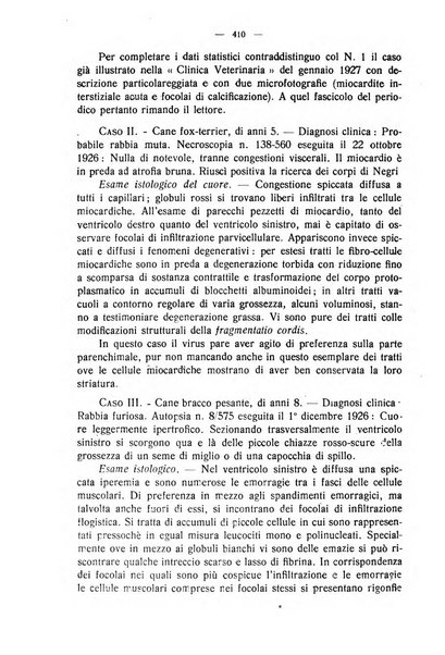 La clinica veterinaria rivista di medicina e chirurgia pratica degli animali domestici