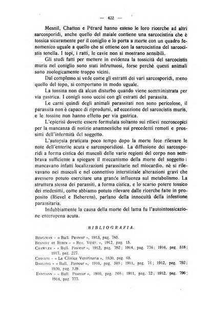 La clinica veterinaria rivista di medicina e chirurgia pratica degli animali domestici