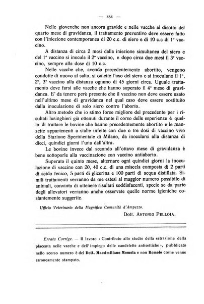 La clinica veterinaria rivista di medicina e chirurgia pratica degli animali domestici