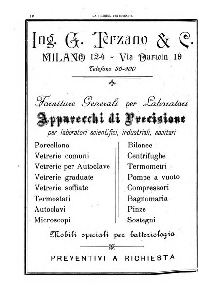 La clinica veterinaria rivista di medicina e chirurgia pratica degli animali domestici