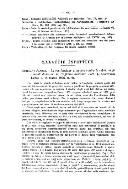 La clinica veterinaria rivista di medicina e chirurgia pratica degli animali domestici