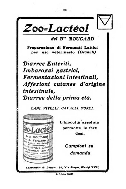 La clinica veterinaria rivista di medicina e chirurgia pratica degli animali domestici