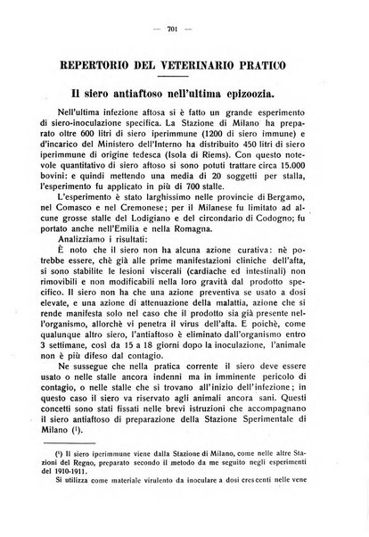 La clinica veterinaria rivista di medicina e chirurgia pratica degli animali domestici