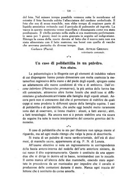 La clinica veterinaria rivista di medicina e chirurgia pratica degli animali domestici