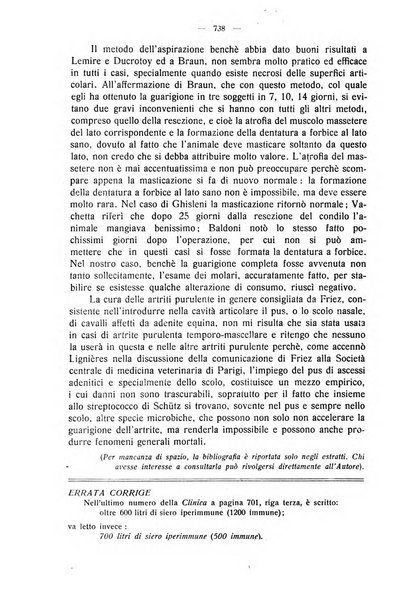 La clinica veterinaria rivista di medicina e chirurgia pratica degli animali domestici