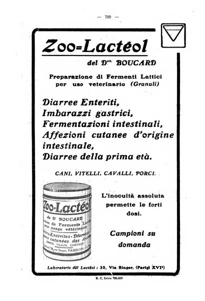 La clinica veterinaria rivista di medicina e chirurgia pratica degli animali domestici