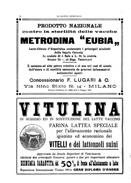 La clinica veterinaria rivista di medicina e chirurgia pratica degli animali domestici