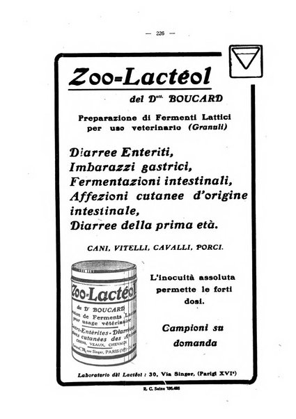 La clinica veterinaria rivista di medicina e chirurgia pratica degli animali domestici