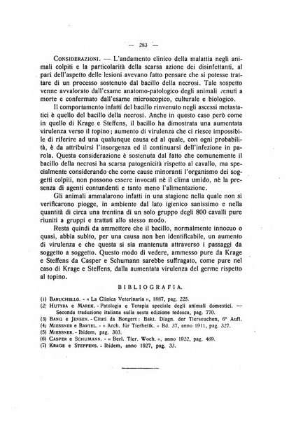 La clinica veterinaria rivista di medicina e chirurgia pratica degli animali domestici