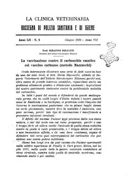 La clinica veterinaria rivista di medicina e chirurgia pratica degli animali domestici