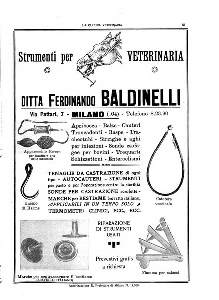 La clinica veterinaria rivista di medicina e chirurgia pratica degli animali domestici