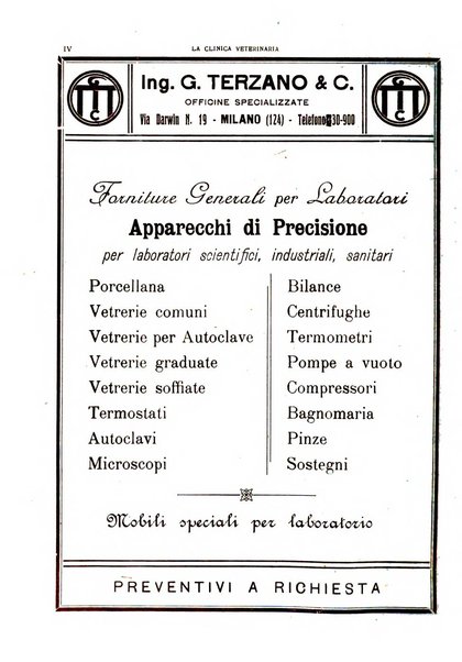 La clinica veterinaria rivista di medicina e chirurgia pratica degli animali domestici