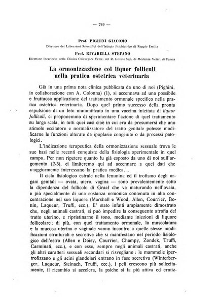 La clinica veterinaria rivista di medicina e chirurgia pratica degli animali domestici