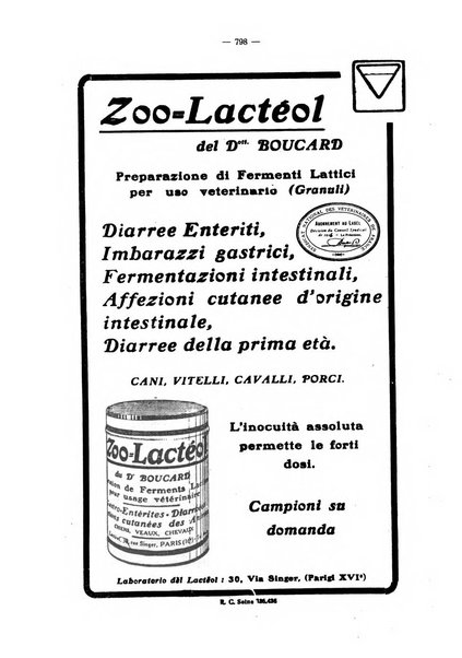 La clinica veterinaria rivista di medicina e chirurgia pratica degli animali domestici