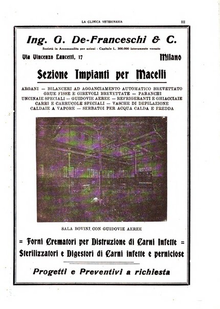 La clinica veterinaria rivista di medicina e chirurgia pratica degli animali domestici