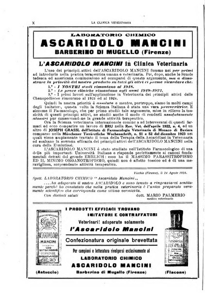 La clinica veterinaria rivista di medicina e chirurgia pratica degli animali domestici