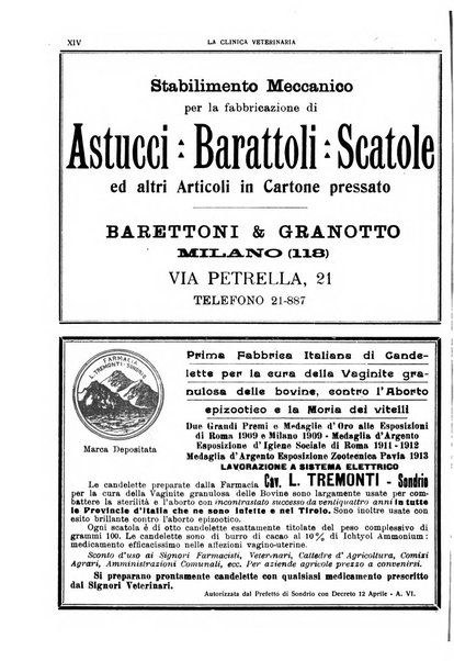 La clinica veterinaria rivista di medicina e chirurgia pratica degli animali domestici