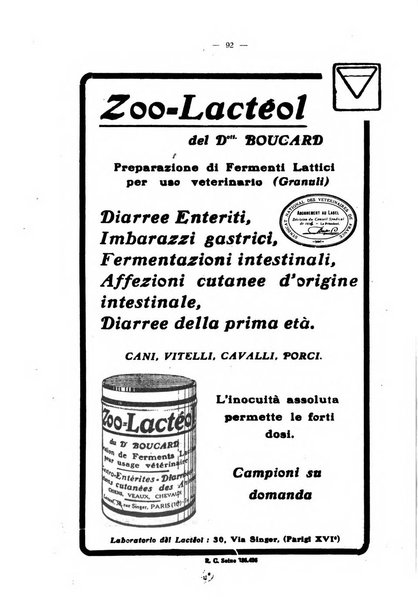 La clinica veterinaria rivista di medicina e chirurgia pratica degli animali domestici