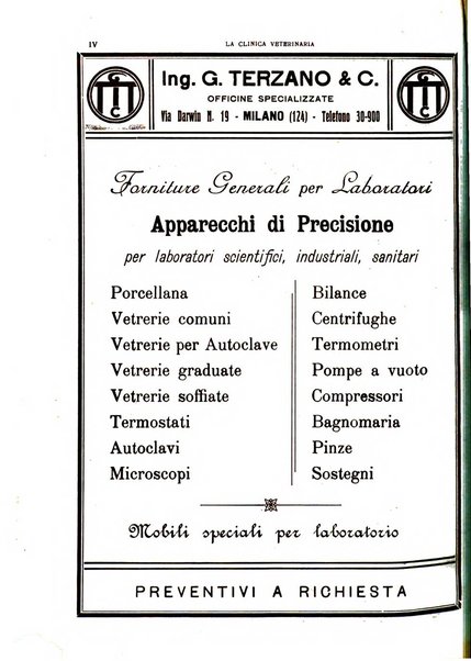 La clinica veterinaria rivista di medicina e chirurgia pratica degli animali domestici