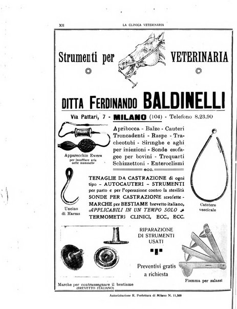 La clinica veterinaria rivista di medicina e chirurgia pratica degli animali domestici