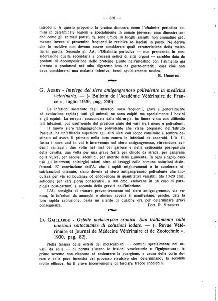 La clinica veterinaria rivista di medicina e chirurgia pratica degli animali domestici