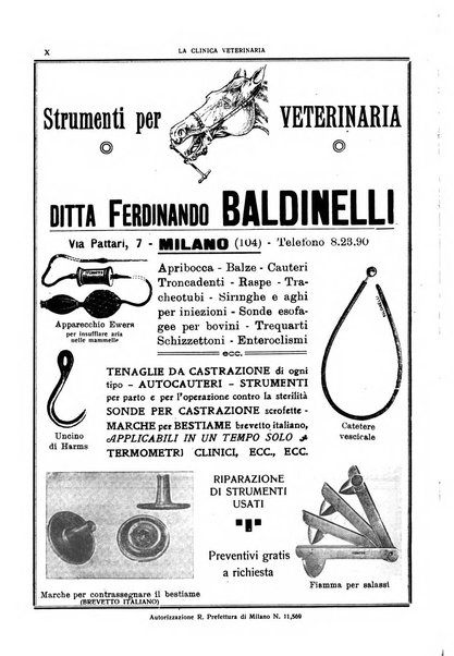 La clinica veterinaria rivista di medicina e chirurgia pratica degli animali domestici
