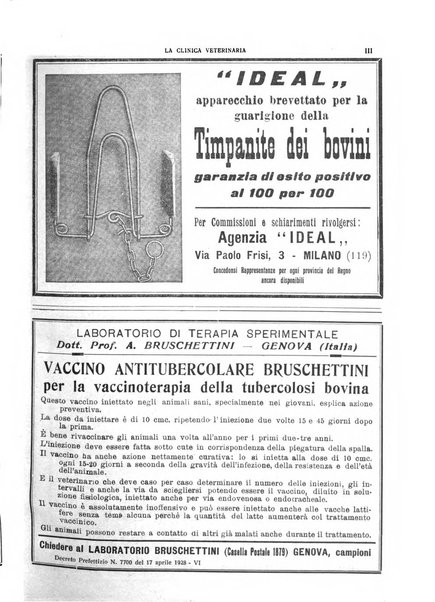 La clinica veterinaria rivista di medicina e chirurgia pratica degli animali domestici