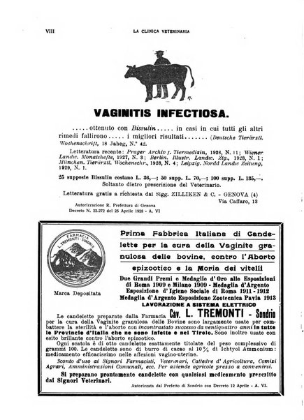 La clinica veterinaria rivista di medicina e chirurgia pratica degli animali domestici