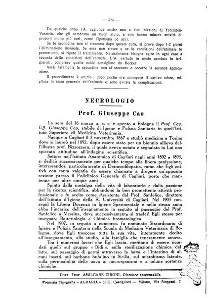 La clinica veterinaria rivista di medicina e chirurgia pratica degli animali domestici