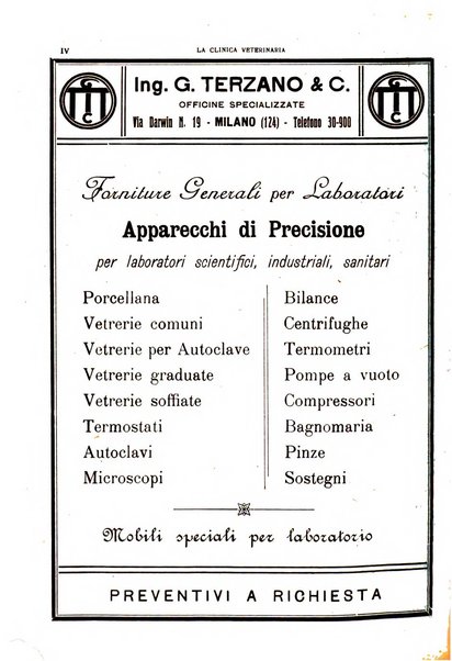 La clinica veterinaria rivista di medicina e chirurgia pratica degli animali domestici