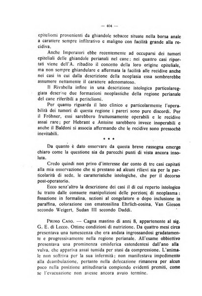 La clinica veterinaria rivista di medicina e chirurgia pratica degli animali domestici