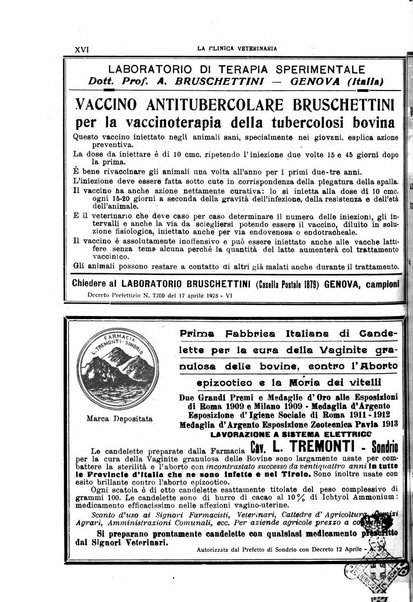 La clinica veterinaria rivista di medicina e chirurgia pratica degli animali domestici