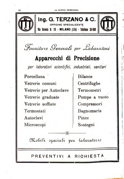 La clinica veterinaria rivista di medicina e chirurgia pratica degli animali domestici