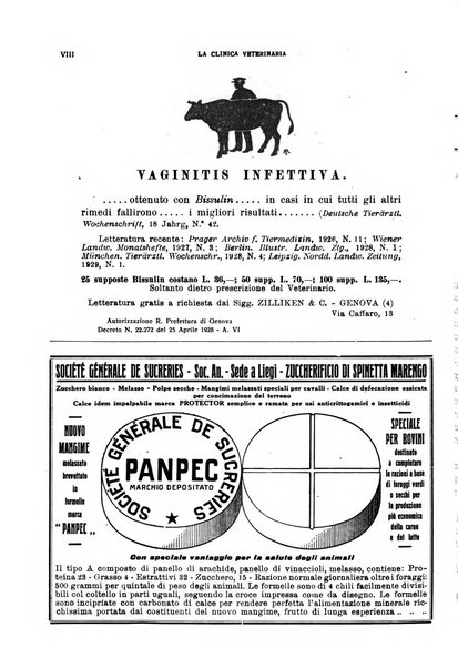 La clinica veterinaria rivista di medicina e chirurgia pratica degli animali domestici