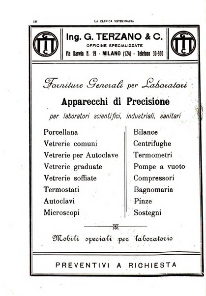 La clinica veterinaria rivista di medicina e chirurgia pratica degli animali domestici