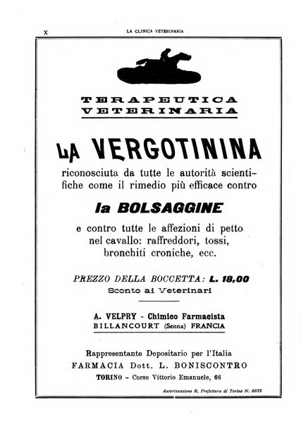 La clinica veterinaria rivista di medicina e chirurgia pratica degli animali domestici