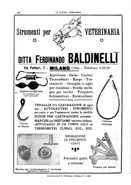 La clinica veterinaria rivista di medicina e chirurgia pratica degli animali domestici