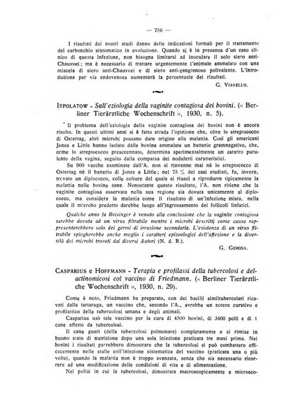 La clinica veterinaria rivista di medicina e chirurgia pratica degli animali domestici