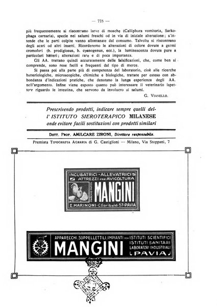 La clinica veterinaria rivista di medicina e chirurgia pratica degli animali domestici